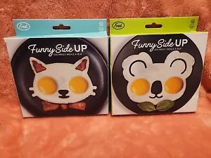 Fred Funny side up Silicone Egg Molds Koala and Kitty Cat - New in box - Picture 1 of 4