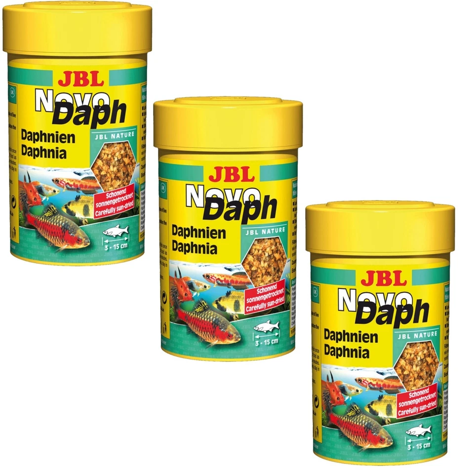 JBL 3x 100ml NovoDaph, Naturgetrocknete Wasserflöhe, Zusatzfutter, Fischfutter - Bild 1 von 1