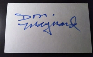 DON MAYNARD SIGNED AUTOGRAPH 3X5 INDEX CARD. NY JETS FOOTBALL STAR. LIFETIME COA - Picture 1 of 2