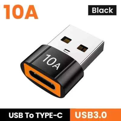 USB Type A Male to USB C Type C Female Charging Port Adapter Fast Converter - image 1 of 4