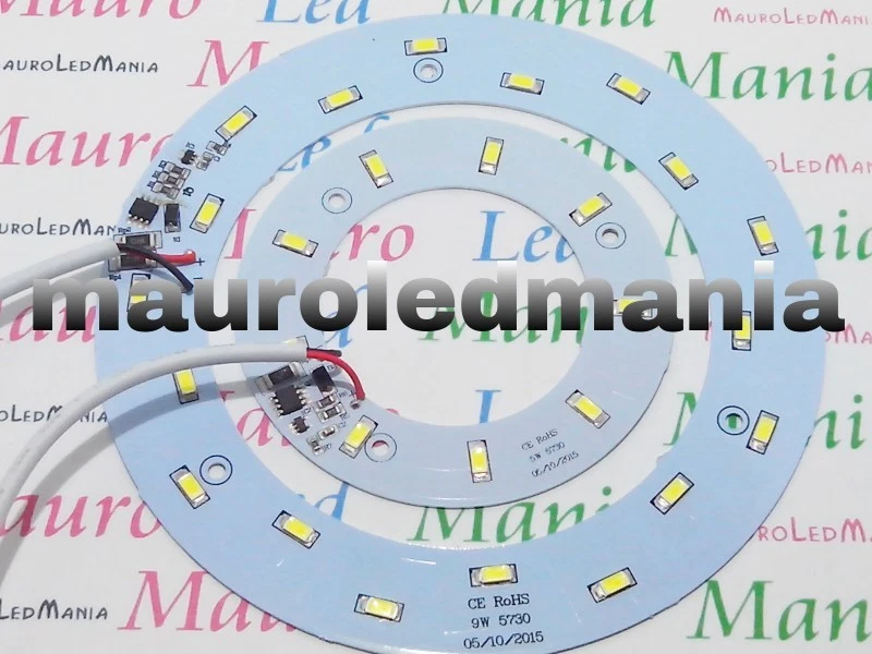 T9 Circolina Camper led Plate 9W+5W Resa 140W DC 12V SMD 5730 Bianco 6000K Pavia - Immagine 1 di 1