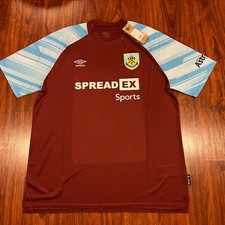 2021-22 Umbro Men's Burnley Soccer Home Jersey 2XL XXL The Clarets