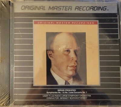 Prokofiev Symphony #1 #3 SILVER MFSL CD USSR TV/Radio Orchestra MFCD 888 Foto 1 de 2