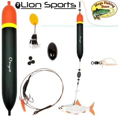 LION Raubfisch Posen System Rig Set - Hecht Zander Pose 20g & 30g Pose + Montage - Bild 1 von 3