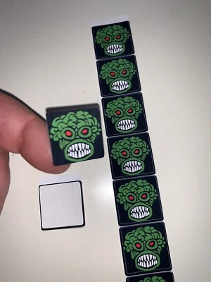 Bally Attack or Revenge from Mars Pinball Machine Drop Target Stickers - Image 1 of 4