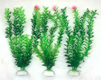 (pacote com 4) 11" decoração artificial de plástico para plantas de aquário - Frete rápido! - Imagem 1 de 2