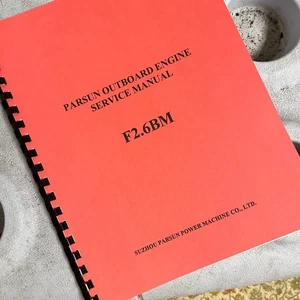 COLEMAN OUTBOARD & PARSUN  F2.6BM 2.6 hp  SERVICE MANUAL ABOUT  75 PAGES BOUND - Picture 1 of 4