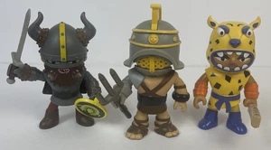 World Of Warriors Battle Legends Zuma Video Game TCG Action Figure Lot Of 3 Figs - Picture 1 of 15