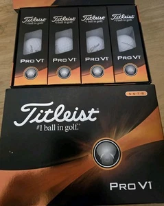 2024 6 DOZEN TITLEIST WHITE PRO V1 GOLF BALLS 72 BALLS TOTAL New In BOX High #s - Picture 1 of 1