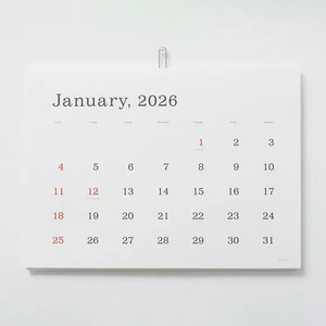 2026 KASAI Kaoru Calendar plain - Picture 1 of 3