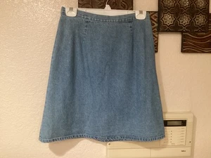 "Falda vaquera Kayo California años 80 de colección 100 % algodón hecha en EE. UU. 28"" W 21"" L talla 10" - Imagen 1 de 6