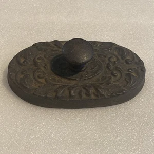 Antique 1800s Victorian Cast Iron Paperweight Blotter for Countertop Desk Ornate - Picture 1 of 9