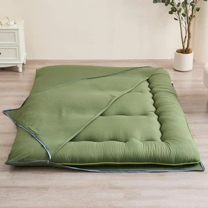 Futon Mattress Cover, Zippered Japanese Floor Mattress Protector, Machine Was... - Picture 1 of 7