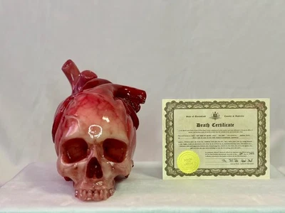 Jack Of The Dust The Tell-Tale Heart Skull Art Sculpture #40. Sold Out! - Image 1 of 4