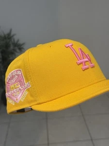 7 Hat Club Exclusivo OG "Limonada Rosa" Los Angeles Dodgers Enviado el Mismo Día - Imagen 1 de 3