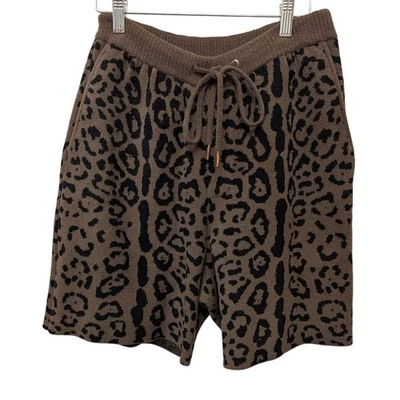 Ser.O.Ya Gunner Short Cheetah Jacquard Коричневый Уютный Средний Максималист Рекомендуемая розничная цена производителя $175 - Изображение 1 из 4