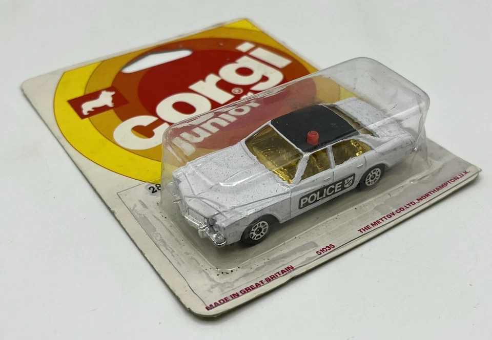 BUICK Regal US Police blanche - CORGI Juniors 28 - 1981 - Neuf sous blister MIB - Photo 1/4