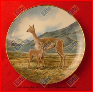 Last of Their Kind: The Endangered Species "The Vicuna" Collectors Plate - NIB - Picture 1 of 3