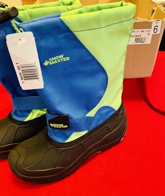 KAMIK Snow Master Snowshell Negro Azul Niños Nieve Invierno Botas Talla 6 TOTALMENTE NUEVAS Foto 1 de 4