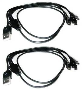 IE XP Deus ORX Metalldetektor 3-fach Ladegerät | Ladekabel - Mini USB x 2 Stück - Bild 1 von 5