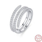 Jialy European Two Layers Pave Aaa Cz S925 Sterling Silver Finger Ring For Women