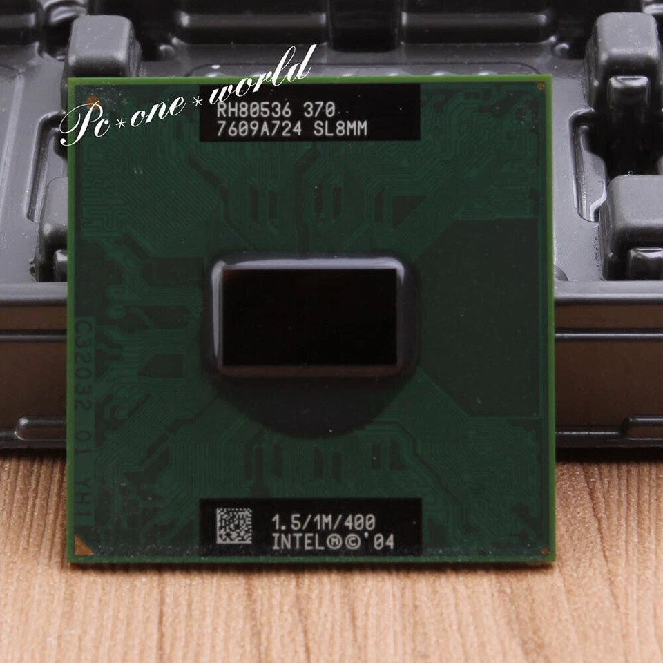 100% OK SL8MM Intel Celeron M 370 1.5GHz Processor Socket M CPU 400 MHz - Image 1 of 1