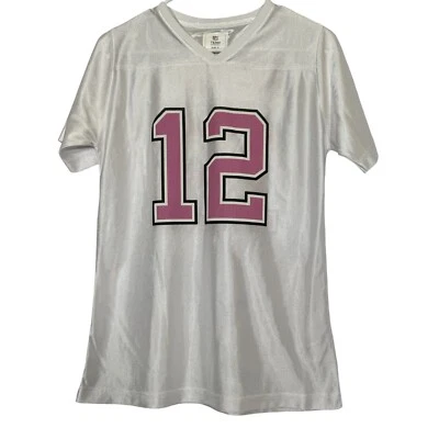 Camiseta Girl's NFL Team Apparel Packers Aaron Rodgers 12 branca rosa grande (14/16) - Imagem 1 de 4