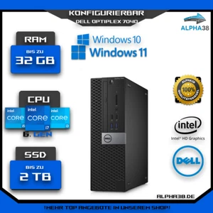 DELL OptiPlex 7040 Windows 11 PRO PC Configurable Intel i7 1 TB SSD 32GB RAM - Imagen 1 de 25