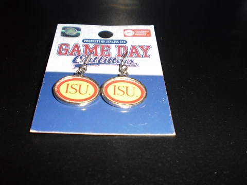 Iowa State Dangle Earrings ISU  Free Shipping Cover
