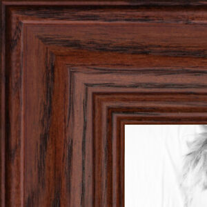 ArtToFrames Picture Frame Custom 1.25" Red Cherry Stain on Oak Wood 4084 Small