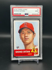 Shohei Ohtani 2018 Topps Living Baseball Rookie Card #7 PSA9 MINT - Picture 1 of 2