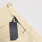 Zanella NWT Pleated Chinos / Casual Pants Size 30 US Nico Solid Beige Cotton