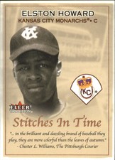 2001 Fleer Tradition Stitches in Time #ST10 Elston Howard - NM-MT