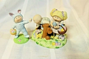 Vintage 1985 Cabbage Patch Kids FINDIN' EASTER TREATS Porcelain Figurine w/ Tag - Bild 1 von 3
