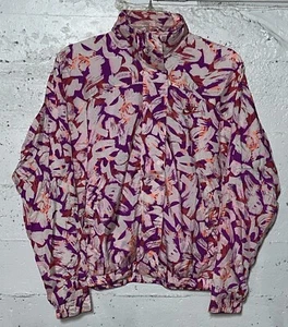 Vintage Nike Challenge Court Womens Small Purple Track Jacket Full Zip 90s - Picture 1 of 7