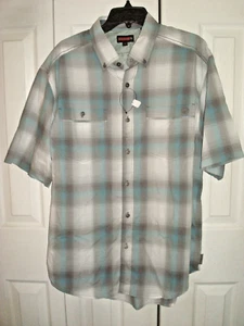 Camicia da uomo con bottoni sul davanti Wolverine taglia large wicking nuova - Foto 1 di 2