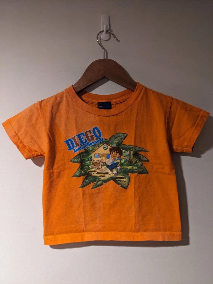 Camiseta vintage 2006 Nickelodeon Diego Dora naranja 4T juvenil Foto 1 de 4