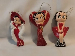 Lot Of 3 Betty Boop Christmas Ornaments - Picture 1 of 14