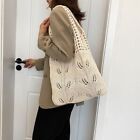 Large Capacity Crochet Bag Hollow Woven Shopping Tote Purses Handbags  Female