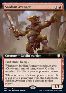 MTG - (Extended Art) SARDIAN AVENGER - Brothers' War Commander (R) - Picture 1 of 1