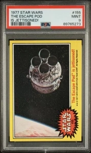 1977 Topps STAR WARS #155 Escape Pod Jettisoned PSA 9 MINT - Picture 1 of 1