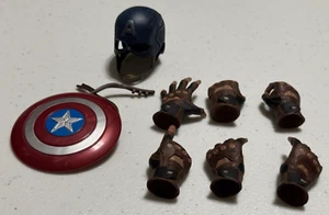 Hot Toys 1/6 Scale mMS536 Endgame Captain America Hands, Mask & Shield - Picture 1 of 5
