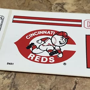 Vintage Cincinnati Reds Bumper Sticker Official MLB Baseball 1989 USA 11” JD - Picture 1 of 7