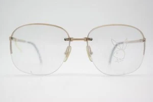 Vintage Brille Playboy 4569 40 Gold Halbrand Brillengestell eyeglasses - Picture 1 of 6