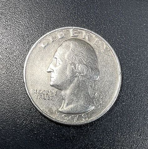 1978 US Error Quarter 90% missed strike NO MINT MARK Cover