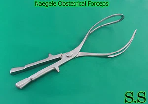 Naegele Obstetrical Forceps 36cm Gynecology INSTRUMENTS - Picture 1 of 4