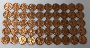 Roll of 50 1962 D Lincoln Head Pennies UNC - Picture 1 of 4
