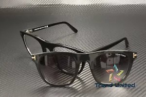 Tom Ford FT5895 B 001 Plastic Shiny Black 51 mm Men's Eyeglasses - Picture 1 of 8