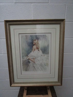 Schöner großer Gordon King Candlelight Shadows handsignierter limitierter Lithographiedruck - Bild 1 von 4