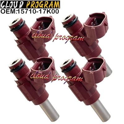 4x Inyectores de combustible para motocicleta 2017- Suzuki GSXR1000 GSXS1000 15710-04K00 Foto 1 de 4
